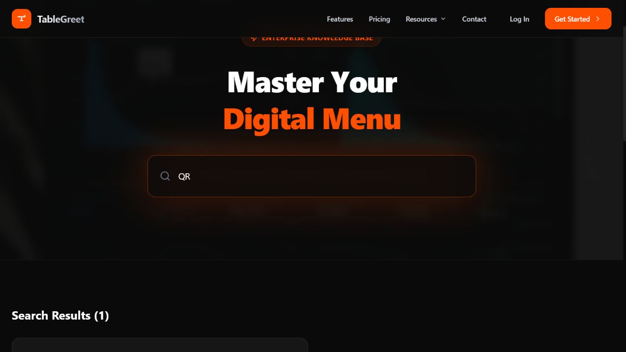 Documentation search interface