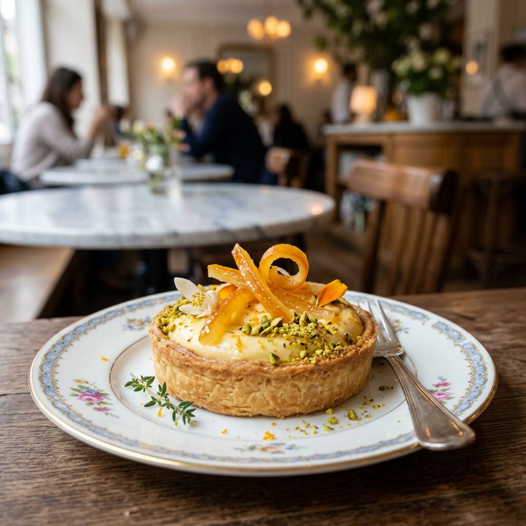 Orange blossom tart